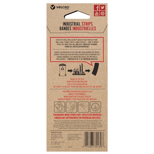 VELCRO® Brand Recycled Industrial Strips